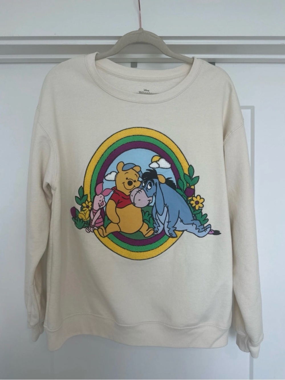 Disney Cream Winnie the Pooh & Eeyore Graphic Crewneck Sweatshirt